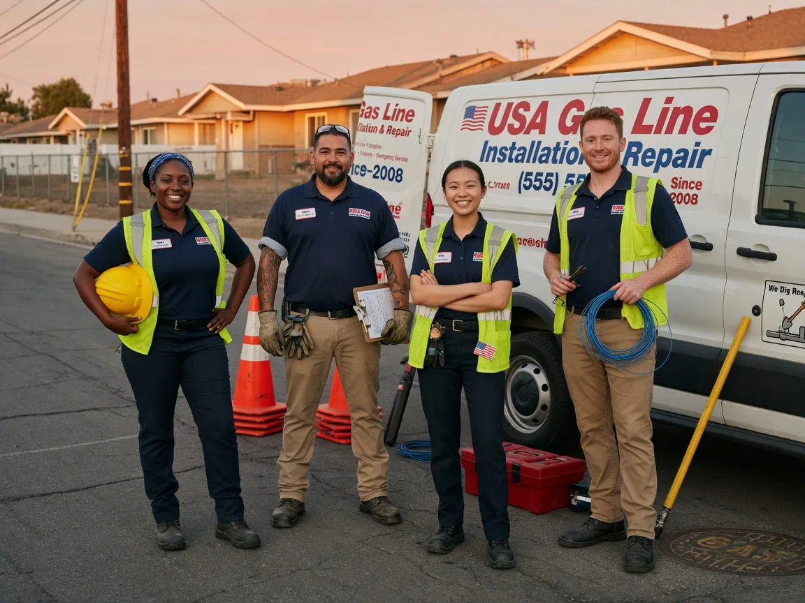 Gas Line Installation company in Mount Auburn, IA